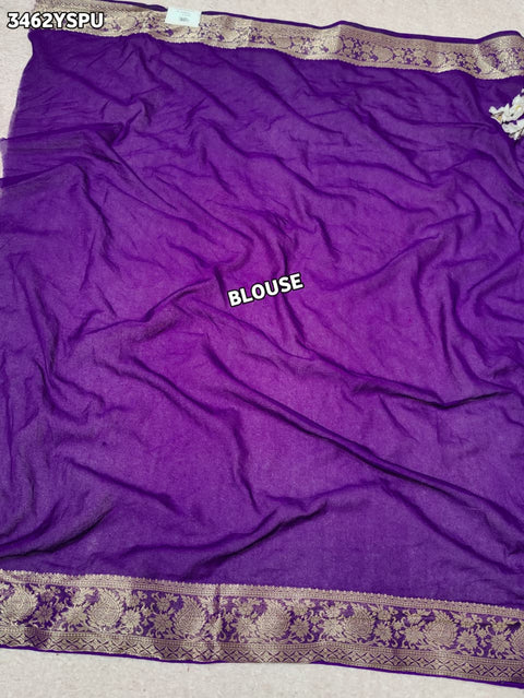 Buy New Elegant Banarasi Style Saree with Traditional Pittan Work KcPc