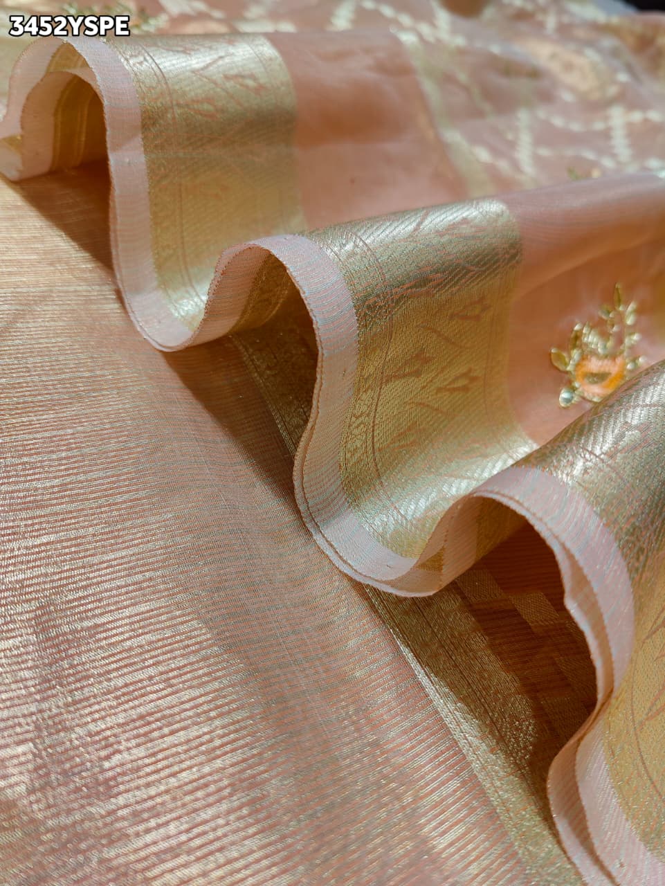 Buy Banarasi Style Saree with Cutdana Work KcPc