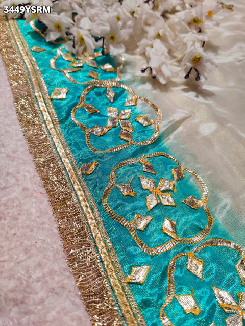 Buy New Designer Saree with Traditional Gotapatti Work KcPc