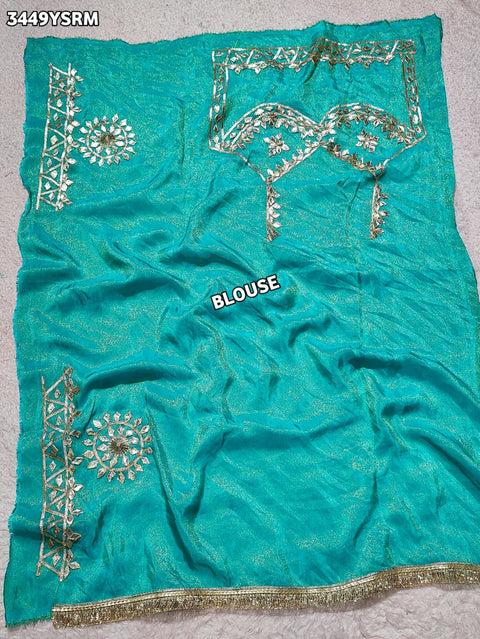 Buy New Designer Saree with Traditional Gotapatti Work KcPc