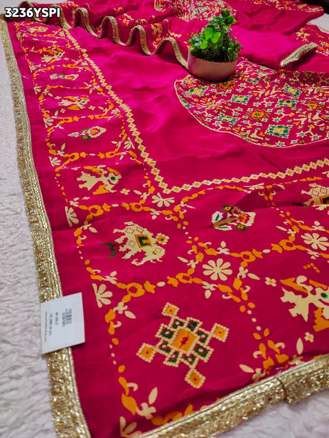 Buy New  Patola Style Saree with  Festive Wear KcPc