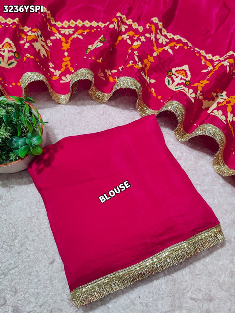 Buy New  Patola Style Saree with  Festive Wear KcPc