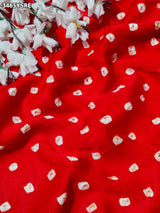KcPc New Festive Wear Modal Silk Bandhani Style Saree with Gotapatti Work MOH