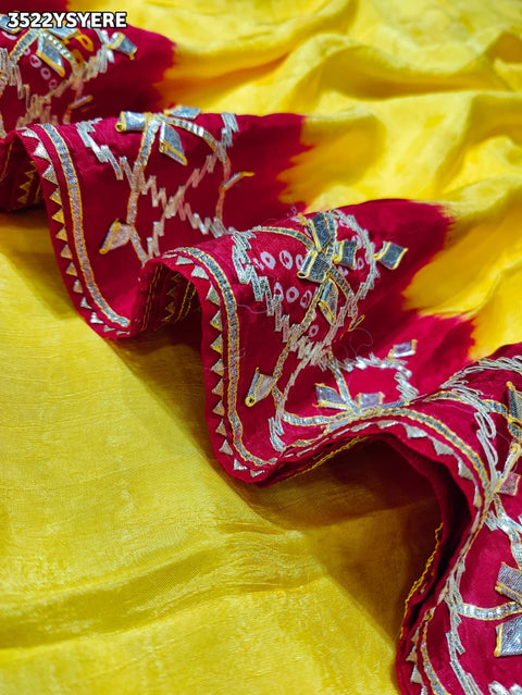 Buy New Premium Festive Saree with Traditional Gotapatti Work KcPc