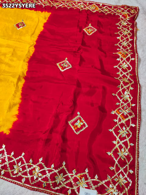 Buy New Premium Festive Saree with Traditional Gotapatti Work KcPc