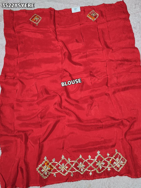 Buy New Premium Festive Saree with Traditional Gotapatti Work KcPc