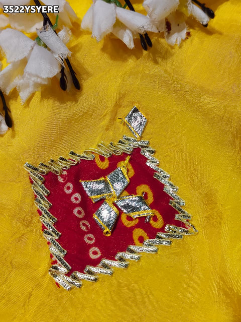 Buy New Premium Festive Saree with Traditional Gotapatti Work KcPc