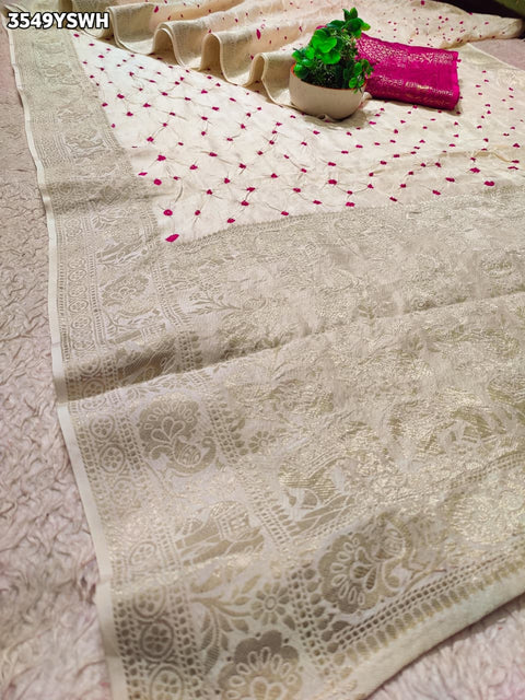 Buy New Elegant Bandhani Saree With Festive Wear KcPc