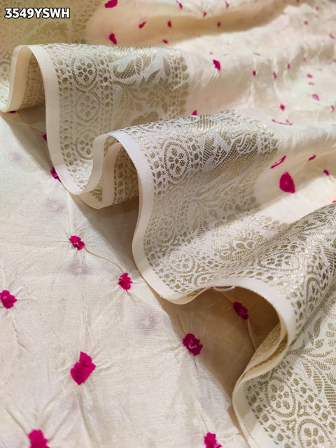 Buy New Elegant Bandhani Saree With Festive Wear KcPc