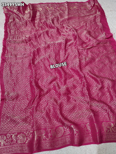 Buy New Elegant Bandhani Saree With Festive Wear KcPc