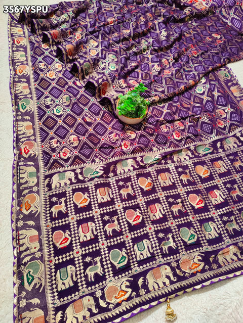 Buy New Elegant Bandhani Saree With Festive Wear KcPc