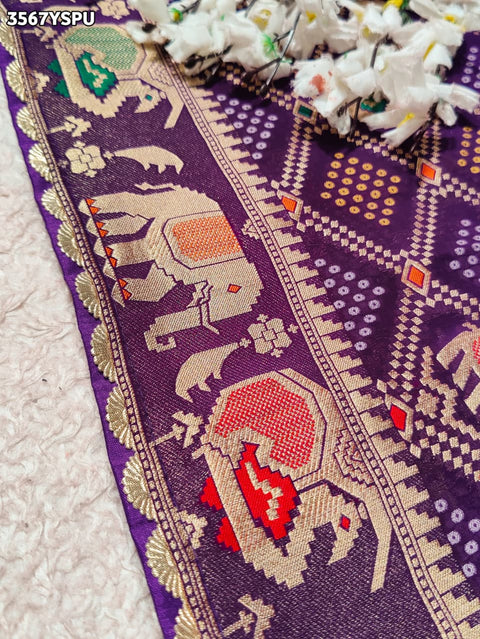 Buy New Elegant Bandhani Saree With Festive Wear KcPc