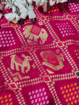 Buy New Designer Bandhani Saree With Festive Wear KcPc