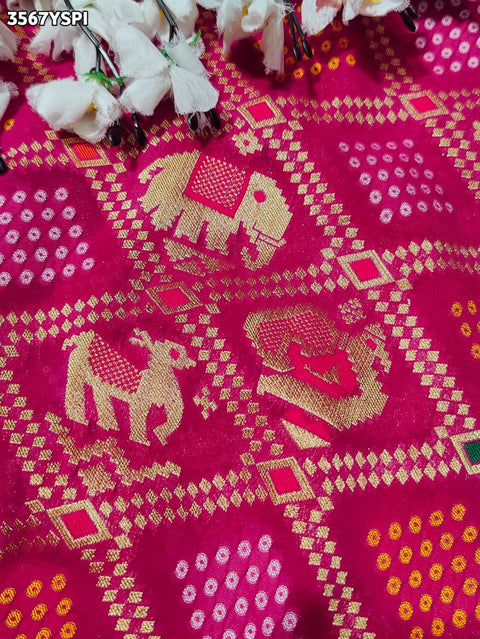 Buy New Designer Bandhani Saree With Festive Wear KcPc