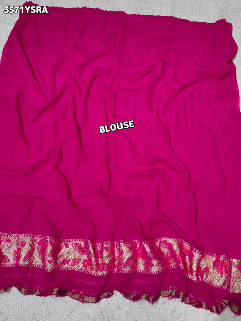 KcPc New Traditional Kaddi Georgette Kalamkari Print Saree for Festive Wear   ASIF