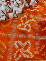 Buy New Premium Bandhani Pila Chunri Bel Buti Work KcPc