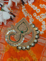 Buy New Premium Bandhani Pila Chunri Bel Buti Work KcPc
