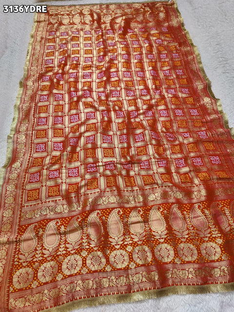 KcPc New Graceful Meenakari Banarasi Style Upada Silk Dupatta  AMT