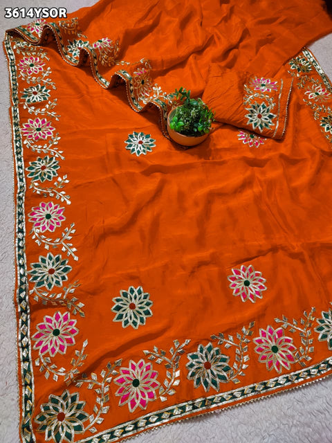 KcPc New Luxury Tissue Silk Saree with Intricate Gotusser Tapeta Work  PSF