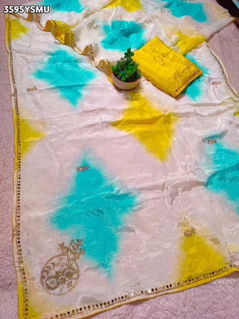 KcPc New Elegant HO Silk Traditional Cutwork Party Wear Saree  VK