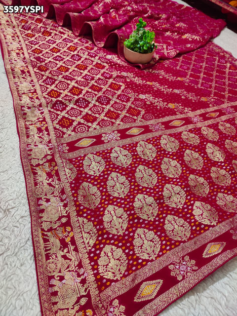 KcPc New Premium Georgette Saree with Intricate Cutdana Detailing VK