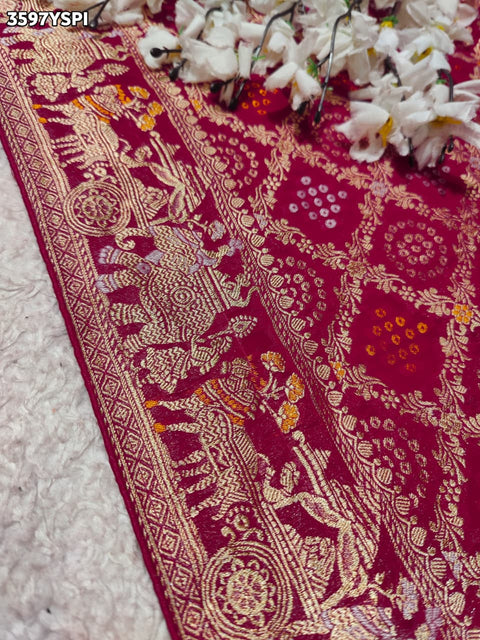 KcPc New Premium Georgette Saree with Intricate Cutdana Detailing VK