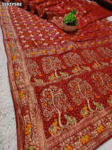 Buy New Traditional Bandhani Pattern Saree With Festive Wear KcPc