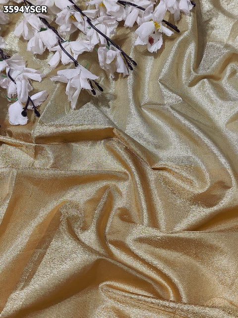 KcPc New Elegant Tissue Silk Traditional Saree with Beads Work  VK