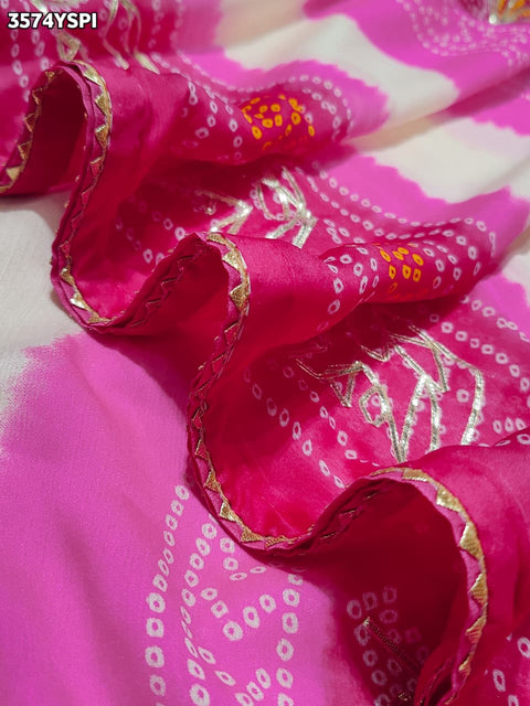 KcPc New Premium Georgette Saree with Beautiful Gotapatti Detailing  PDM