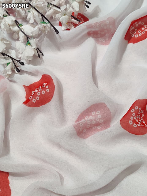 KcPc New Festive Special Georgette Faag Style Saree with Gotapatti Work   PDM