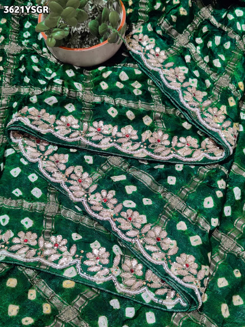 KcPc New Royal Modal Gaji Silk Ghatchola Style Saree with Gota Patti Work  PSF