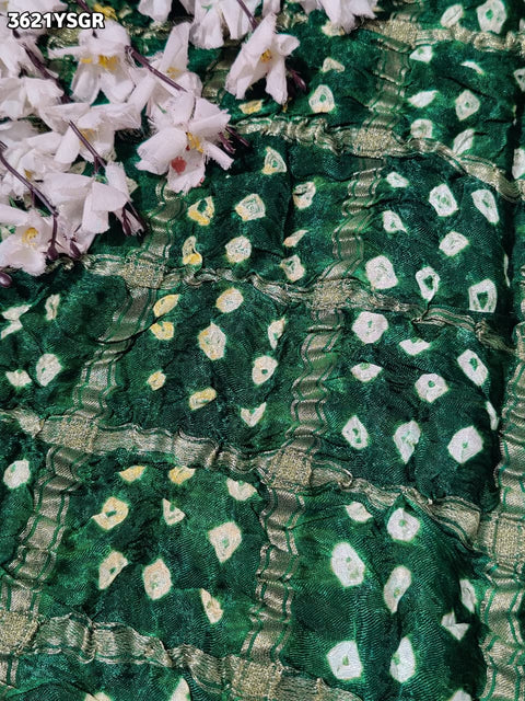 KcPc New Royal Modal Gaji Silk Ghatchola Style Saree with Gota Patti Work  PSF