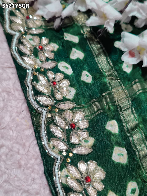 KcPc New Royal Modal Gaji Silk Ghatchola Style Saree with Gota Patti Work  PSF