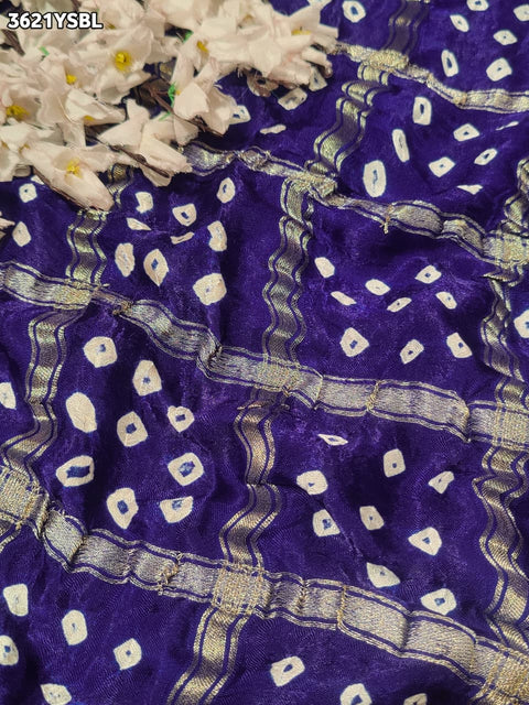 KcPc New Luxury Festive Wear Modal Gaji Silk Gota Patti Saree   PSF