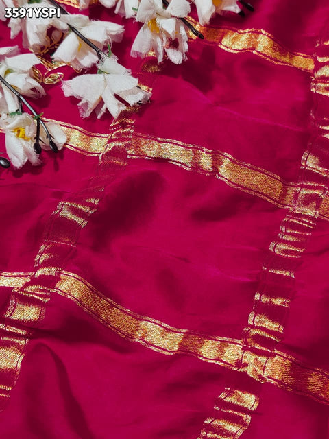 KcPc New Elegant Modal Silk GhathChola Style Saree with Thread Work   VK