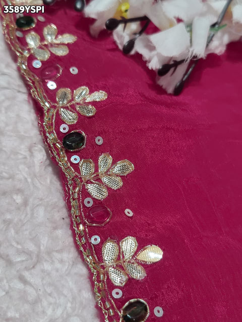 KcPc New Elegant Georgette Traditional Saree with Cutdana Work  VK