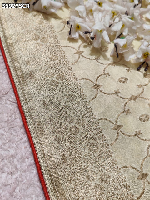 KcPc New Graceful Banarasi Pattern Dola Silk Saree with Blouse  VK