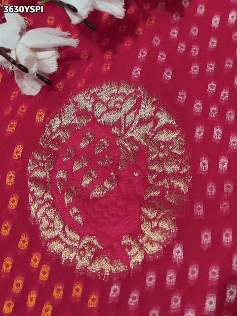Buy New Festive Bandhani Saree with Cutdana Work KcPc