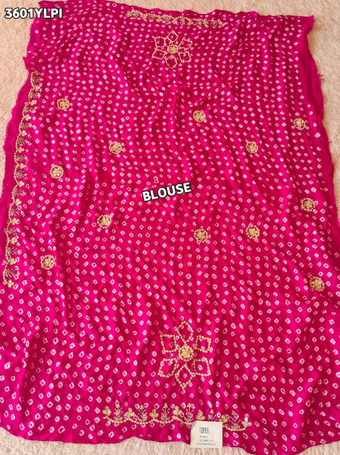 Buy New Bandhani Style Lehenga with GotaPatti Work KcPc