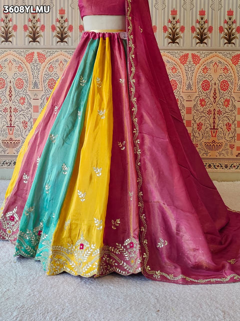Buy Traditional Lehenga with GotaPatti Work KcPc
