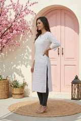 Buy New Elegant Chikankari Party Wear Kurti KcPc