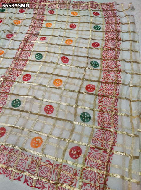 Buy New Faag Style Saree with Festive Wear KcPc 