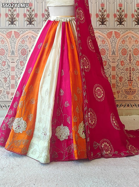 KcPc New Elegant HO Silk Traditional Lehenga with Cutdana Work  VK