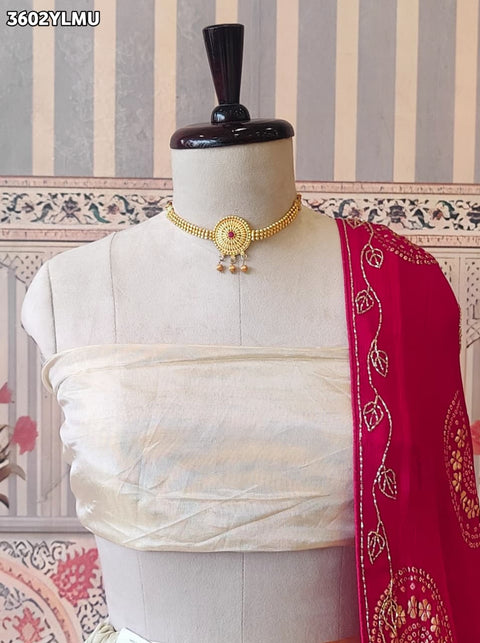 KcPc New Elegant HO Silk Traditional Lehenga with Cutdana Work  VK