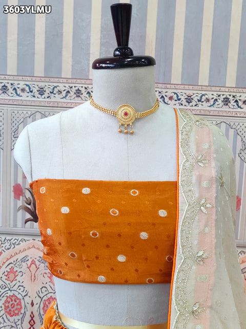 Buy New Traditional Lehenga With Cutdana Work KcPc