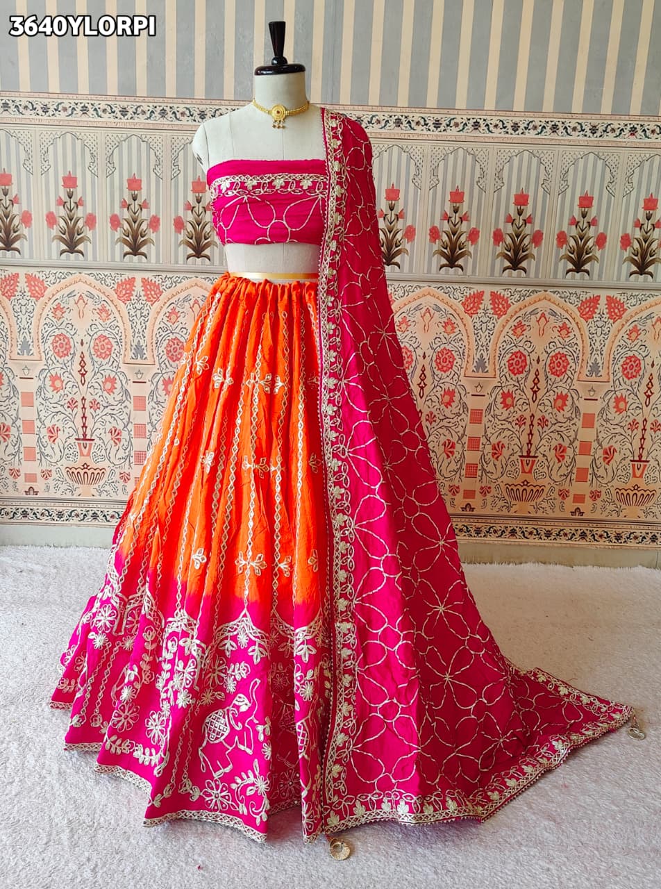 Buy New Traditional Lehenga with GotaPatti Work KcPc