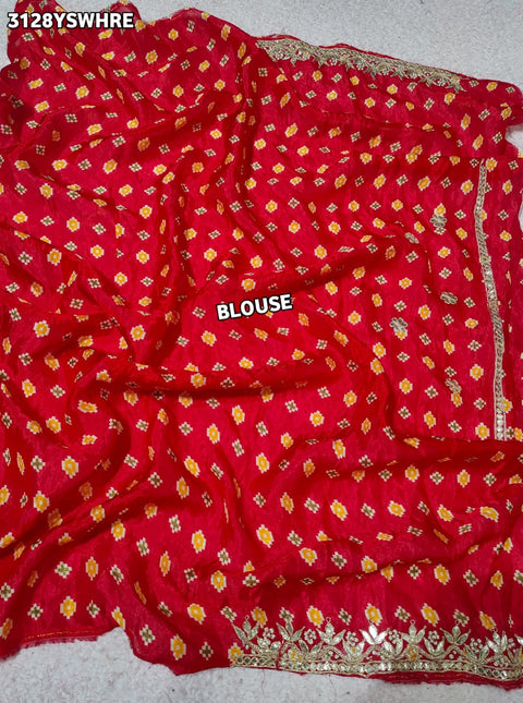 KcPc New Royal Patola Style HO Silk Saree with Zardosi & Gota Patti Work  AMT