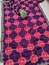 Buy New Patola Style Saree with Cutdana Work KcPc