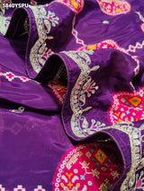 Buy New Patola Style Saree with Cutdana Work KcPc