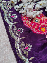 Buy New Patola Style Saree with Cutdana Work KcPc